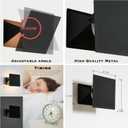 HEQIQEH Modern Style Battery Operated RGB Wall Sconces 2-Pack, Adjustable LED Cube Indoor Up and Down Wall Lamp with Remote Control, Dimmable Wall Lighting Fixtures for Bedroom, Hallway, Living Room