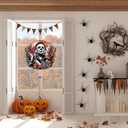 WEUOPG Halloween Diamond Art Hanging Kit for Crafts, DIY Acrylic Diamond Art Painting Window Pendants Home Garden Wall Hanging Kits, Double Sided Hanging Ornament