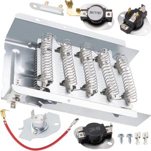 Dryer Heating Element Kit Replace for Whirlpool WED7300DW1 WED7300DW0 WED7000DW1 WED6200SW0 WED7000DW2 WED7000DW0 WED5600SQ0 WED6200SW1 WED5320SQ0 WED5321SQ0 WED5500SQ0 WED5510VQ0