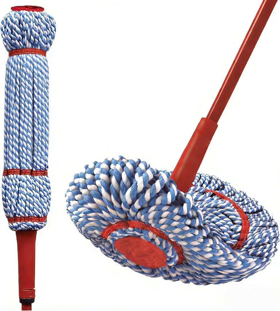 MAX Microfiber Mop for Hard Floors - Deep Clean with Just Water, Durable Pad for Tile, Wood, Laminate