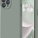 LOVE 3000 Designed for iPhone 13 Pro Max Case, Premium Silicone with [Soft Anti-Scratch Microfiber Lining] Shockproof Protective Phone Case for Men Women Girls 6.7", Calke Green