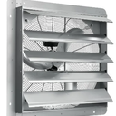 Garvee High-Speed 24 Inch Industrial Shutter Exhaust Fan – 3837 CFM Wall Mounted Ventilation – Automatic Aluminum Louvers, Quiet & Durable – For Garage, Attic, Workshop, Greenhouse – AC 150W 1400RPM 120V