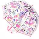 MRTLLOA Kids Clear Bubble Umbrella with an Easy Grip Curved Handle, Safety Transparent Dome Bubble Umbrella for Toddler Boys Girls