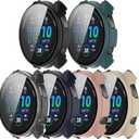 6Pack Case Compatible with Garmin Forerunner 965 Smartwatch Hard PC Bumper Shock-Proof Shell All-Around Protective Cover