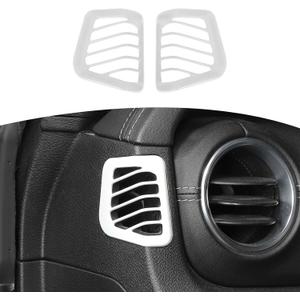 for Jeep JL Dash Side Air AC Vent Trim Cover for Jeep Wrangler JL JLU Gladiator JT 2018-2023 White Interior Accessories 2pcs (White)