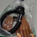 Practice Hand for Acrylic Nails,100 Pcs Nail Tips Flexible Training Hand Professional Nail Art Hand Tools Adjustable False Finger Nails for DIY Nail Manicure