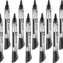 Quartet Glass Board Dry Erase Markers, Premium, Bullet Tip, Black, 12 Pack (79553)