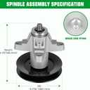 54" Rebuild Kit Fit for Cub Cadet SLT1554 SLTX1054, 3 Spindle 618-04126 918-04125, 3 Blades 742-0677 942-0677, 138" Belt 754-0642 954-0642