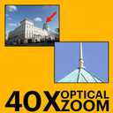 Kodak PIXPRO AZ405 Digital Camera, 40x Optical Zoom Bridge with 20MP Sensor, AA Batteries, OIS, 1080p Full HD Video, Black