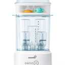 Bottle Sterilizer and Dryer, Compact Electric Steam Baby Bottle Sterilizer (Esterilizador de Biberones), Bottle Sanitizer for Baby Bottles, Pacifiers, Pump Parts Blue