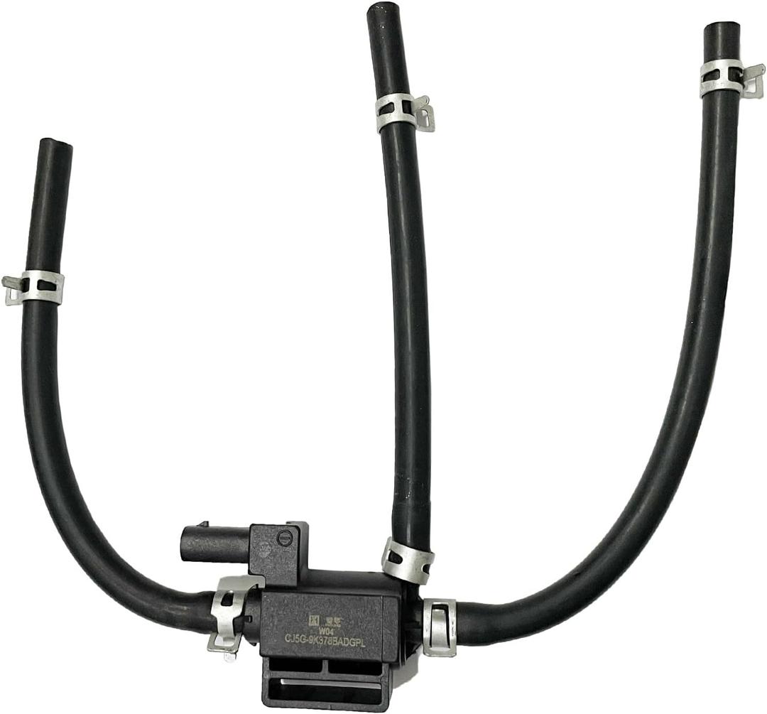 Turbocharger Boost Solenoid Valve with Pipe CJ5Z-9K378-B CJ5Z-9K378-A 667-111, Compatible with 2013-2016 Ford Escape Fusion Fiesta Transit Connect Van 1.6L Turbo