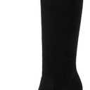 Knee High Boots Women Chunky Heel Square Toe Tall Boots Women Heeled Size Zipper Long Boots (8)