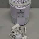 Katchy Duo  Indoor Fly Trap with Scent Pod  Day & Night Effective  Mosquito, Fruit Fly, Gnat & Small Moth Killer  Non-Zapper Trap with UV Bug Light & Fan Suction (White)