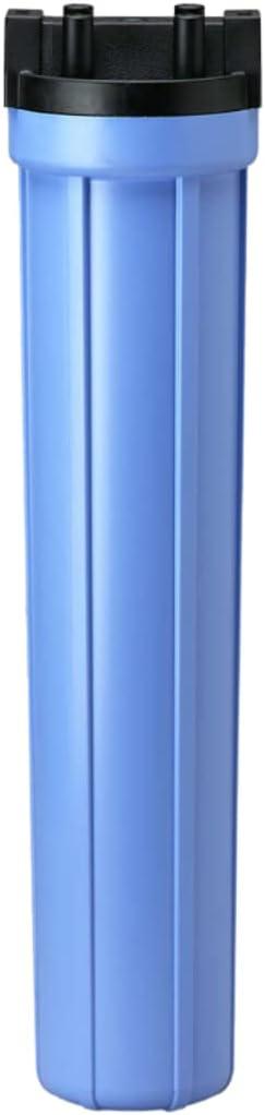 Pentair Pentek 150070 Traditional Standard Filter Housing, 3/4" NPT #20 Opaque Water Filter Housing with Mounting Bracket Cap, 20-Inch, Black/Blue