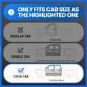 Tyger Auto Rear Under Seat Storage Box Compatible with 2014-2018 Chevy Silverado/GMC Sierra LD; 2015-2019 Silverado/Sierra HD | Crew Cab | Custom-Fit Cargo Organizer Console | TG-CB5C8878