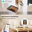 HiWe for MagSafe Wallet Find My: 9-Card Holder, Money Clip, RFID Blocking, Strong Magnet for iPhone 12-17 Series Brown