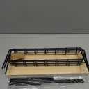 Earring Display for Vendors 6 Tier 42 Hooks Wood Earring Display Rack Holder for Earings Necklaces Rings Bracelets Keychains (Black)