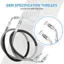 Front Left & Right Brake Hose Line for Polaris Sportsman Magnum Trail Boss Blazer Xplorer Xpress Scrambler Sport Xpediti-on Big Boss Diese-l Worker 250 300 325 350 400 425 500 335 455 1930753 1930752