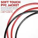 100FT 10 Gauge Wire (50ft Each- Black/Red) 4 40A Fuse Holder/20 Lugs/ 3:1 Heat Shrink Tube-Copper Clad Aluminum CAA-Primary Automotive Wire,Car Amplifier Power & Ground Cable