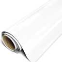 Siser EasyWeed Heat Transfer Vinyl 11.8" x 15ft Roll (White) - Compatible with Siser, Cricut, Silhouette and Other Craft/Professional Cutters - CPSIA Certified