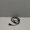 Long Extension Cord with Switch On/Off 3 Prong 18 AWG 6.56 FT Indoor Power Cord for Indoor Use - Black