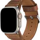 Wristitani Leather Bands Compatible with Apple Watch Strap 49mm 46mm 45mm 44mm 42mm 41mm 40mm for Men, Top Genuine Leather Replacement Straps for iWatch Ultra3/2/1 SE3/2/1 Series 11 10 9 8 7 6 5 4 3