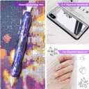 RECORDARME Diamond Art Pen, Diamond Painting Pen Tools Accessories, Ergonomic Design Resin Diamond Dot Pens(Violet)