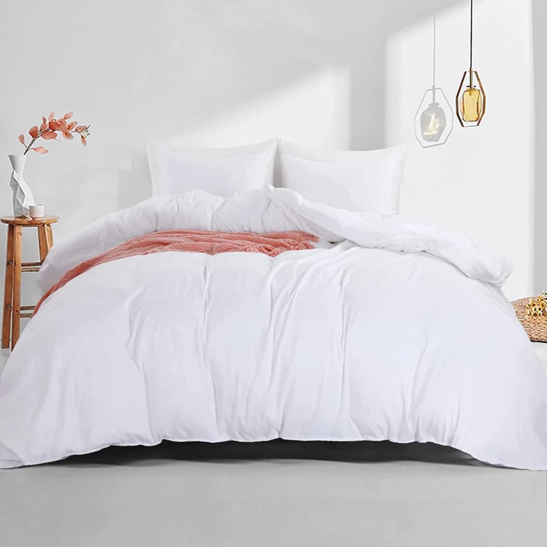 120X120 Oversized King Duvet Cover with Zipper Closure Super Soft and Breathable