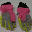 YAPJEB Kids Winter Warm Gloves Ski Gloves Windproof Outdoor Sports Gloves for Boys Girls Skating Snowboarding Hiking (S (6-8 Years Old), A - Rose Red)