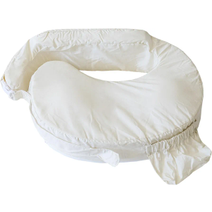 My Brest Friend Organic Cotton Deluxe Nursing Pillow Cover - Slipcovers For Baby - Adjustable Fit, Easy Care, Durable - Original Nursing Pillow Not Included, Organic Cream
