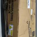 3 Ton Low Profile, Aluminum and Steel Racing Floor Jack with Dual Pistons Quick Lift Pump for Sport Utility Vehicle, Lifting Range 3-15/16" min to 18-5/16" max, Net Weight 58.5 lb, Red