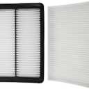 X AUTOHAUX Engine Air Filter + Cabin Air Filter for Hyundai Sonata 2015-2019 Air Filter Combo Set for Engine Protection and Increase Performance 28113-C1100, 97133-C2000