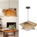 Arturesthome Pendant Light for Foyer Hallway Woven Pendant Lighting,Coastal Rope Lamp Shade Creative Ceiling Hanging Light for Dining Table Room (23.6"*11")