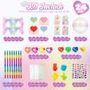 24 Pack Giant Rainbow Stationery Set Party Favors & Goodie Bags for Kids, Return Gifts for Birthday Party, Classroom Rewards Prizes & Gifts Exchange for Students, Back to School Stationery Gift.