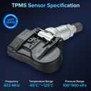 BDFHYK Programmed TPMS Sensor Compatible with Land Rover Rover Evoque Sport Velar Vogue Grand Evoque Discovery Sport Defender Jaguar E-Pace F-Pace F-Type I-Pace XE XF XJ 433 MHz Tire Pressure Sensor
