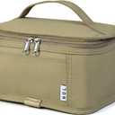 NOL Natural Organic Lifestyle Small Lunch Bag Mini Lunch Box Insulated Lunch Bag for Men/Women Leakproof Cooler Tote Bag Lightweight Nylon Waterproof Lunch Box For Work, Khaki (Khaki (3 Liters))