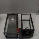 Outdoor Wall Light Fixtures, Exterior Waterproof Wall Lanterns, Porch Sconces Lighting with E26 Sockets & Glass Shades, Modern Matte Black Outside Lights for Patio Front Door Entryway Garage, 2-Pack