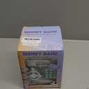 Electronic Password Piggy Bank Cash Coin Can Auto Scroll Paper Money Saving Box Toy for 6 7 8 9 10 11 12 Years Old Kids Gifts (Silvery)