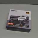 360 View 4K 4 Channel Dash Cam Front and Rear Inside Left Right, Built-in GPS, 5.8GHz WiFi, Car Dash Camera for Cars with App Connect, Support Parking Mode, G-Sensor, Free 128GB Card