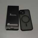 TOCOL Magnetic for iPhone 14 Case, Compatible with Magsafe, Upgraded Full Camera Protection, Drop Protection, Translucent Matte Back Bumper Phone Cover 6.1-Inch (Black)