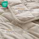 GOONE Reversible Greek Velvet Quilt Set King Size 108"x98" Sand Shell | Lightweight Velvet Comforter with Subtle Sheen, Oversized Bedspread Coverlet, Quilted Bedding Set for All Season with 2 Shams