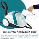 POLTI Vaporetto Smart 100 Steam Cleaner with Unlimited Steam Technology, Sanitize Floors, Carpets and Surfaces Adjustable High Power Steam Pressure Up to 58 PSI with 10 Accessories