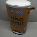 Diaper Dekor EKO Classic Diaper Pail, White | ONLY Eco-Friendly Diaper Pail Made with 70% Recycled Materials | Hands-Free: Step Drop Done | Cost-Effective Refill System