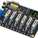 RC Digital Servo Tester, LCD Real-time Display, 6 Channels Servo Controller Board, DC5-8.4V RC Servo Tester with Over-Current Protection for RC Car Airplane Robots Mechanical Claws Tester Tool