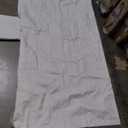 NICETOWN 100% Blackout Linen Outdoor Curtains for Patio, Waterproof & Windproof Gazebo Curtains Sticky-Back Top & Back Tab Bottom, Sun Shades with 2 Straps & Rope, W52 xL84, Natural, 2 Panels