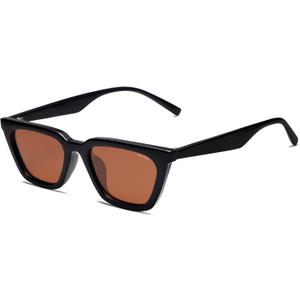 SOJOS Polarized Narrow Square Cateye Sunglasses for Women Retro Trendy Driving Glasses SJ2169