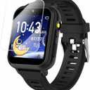 Kids Game Smart Watch for Kids with 24 Puzzle Games HD Touch Screen Camera Music Player Pedometer Alarm Clock Calculator Flashlight 12/24hr Kids Watch Gift for 4-12 Year Old Boys Toys for Kids