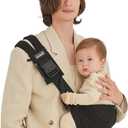 GOOSEKET 365 Toddler Carrier, 100% Cotton, Lightweight, EasytoUSE, Portable, Suitable from 648 Months, Supports UP to 44LBS (Black)