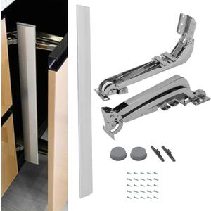 Lateral Opening Door Hinge Set, Hidden Door Hinge Kit Load-Bearing 19.8lb Heavy Duty Hinge, 180 Parallel Opening Cabinet Wardrobe Door Sliding