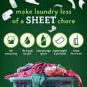 Biokleen Laundry Detergent Sheets - Dye & Fragrance Free, Hypoallergenic, Enzymatic Cleaner, Stain Remover, Bio Active Formula, No Plastic Jug, Unscented, 100 Loads